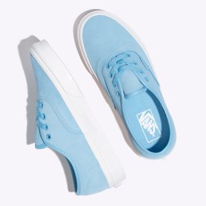 Vans Bayan Spor Ayakkabı Soft Suede Authentic Mavi/Beyaz | 92947-826